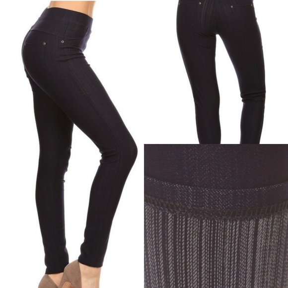 Sweetbb Pants - Last 1! Knit Denim Jeggings OS